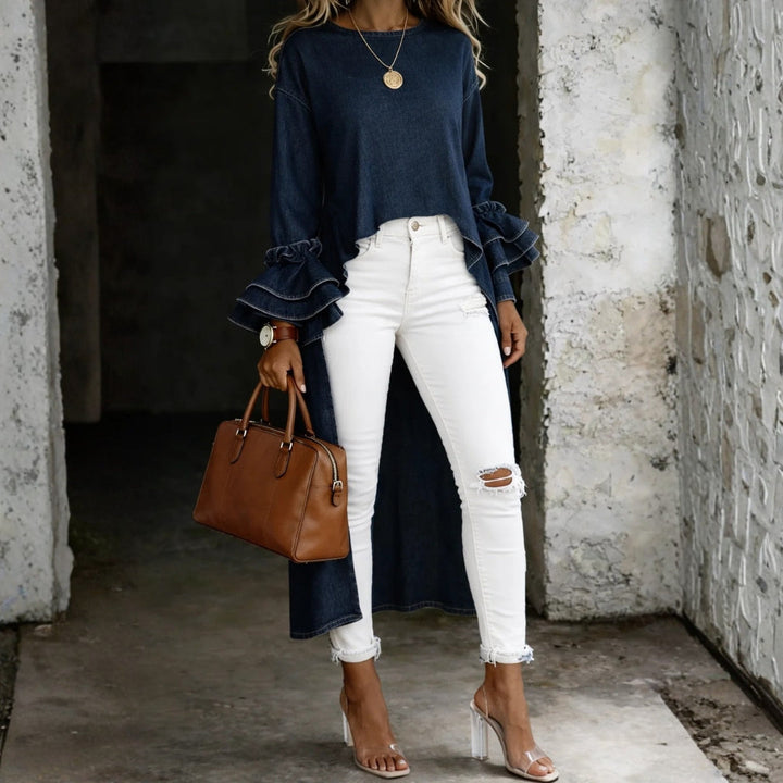 Vanessa – Casual Denim Blouse