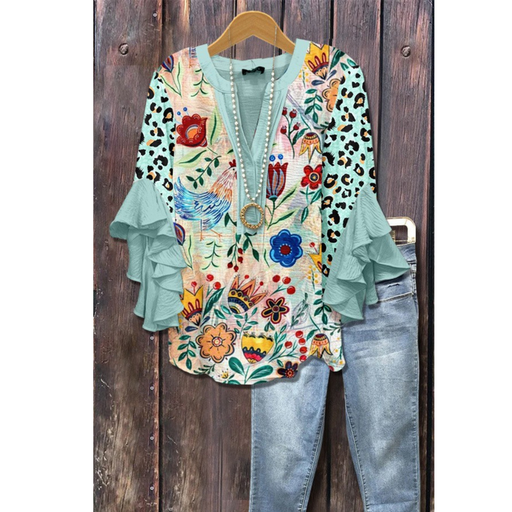 Amarri | Classy Women Mixed Floral Vintage Blouse