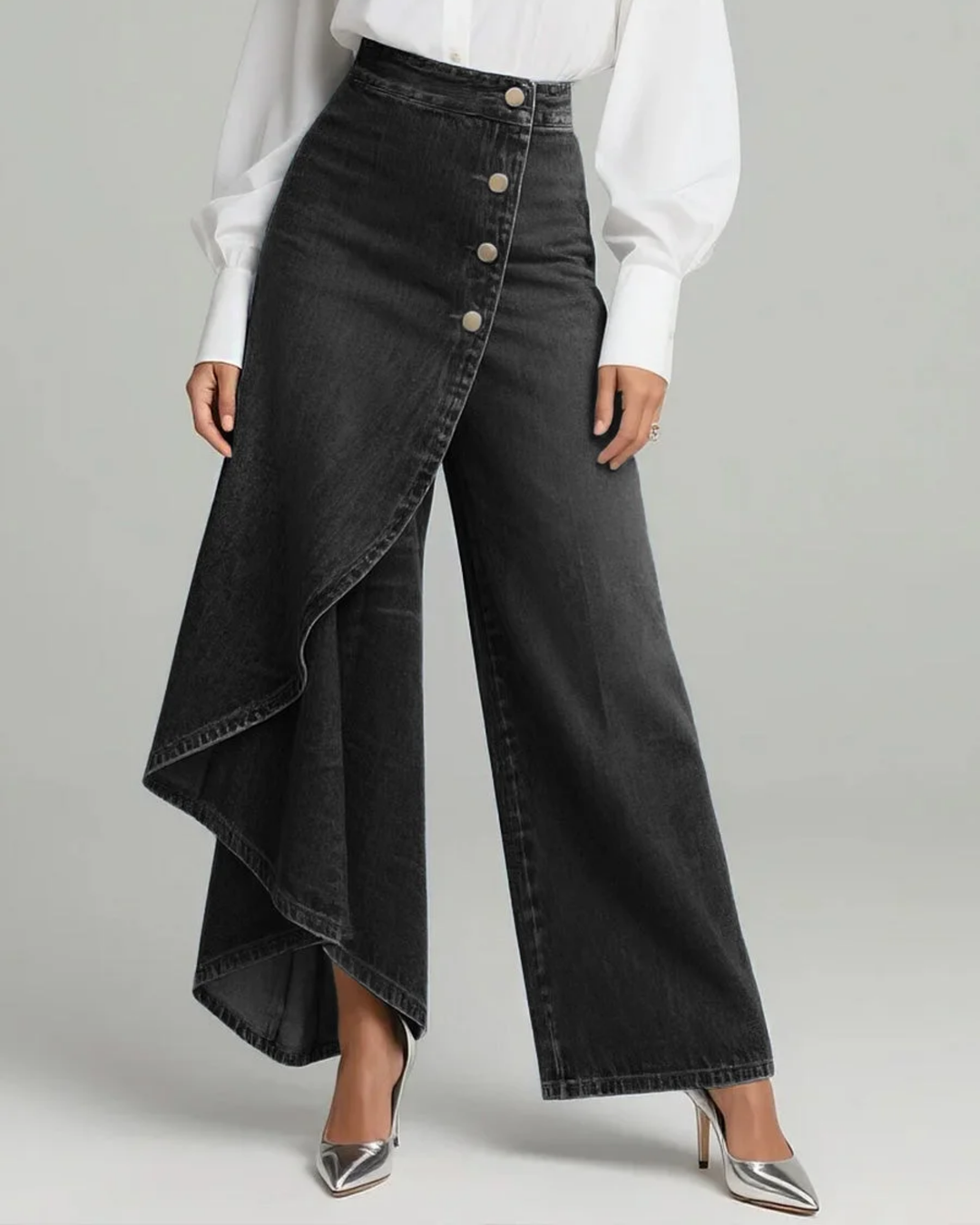 Amelia – Wrap Denim Pants