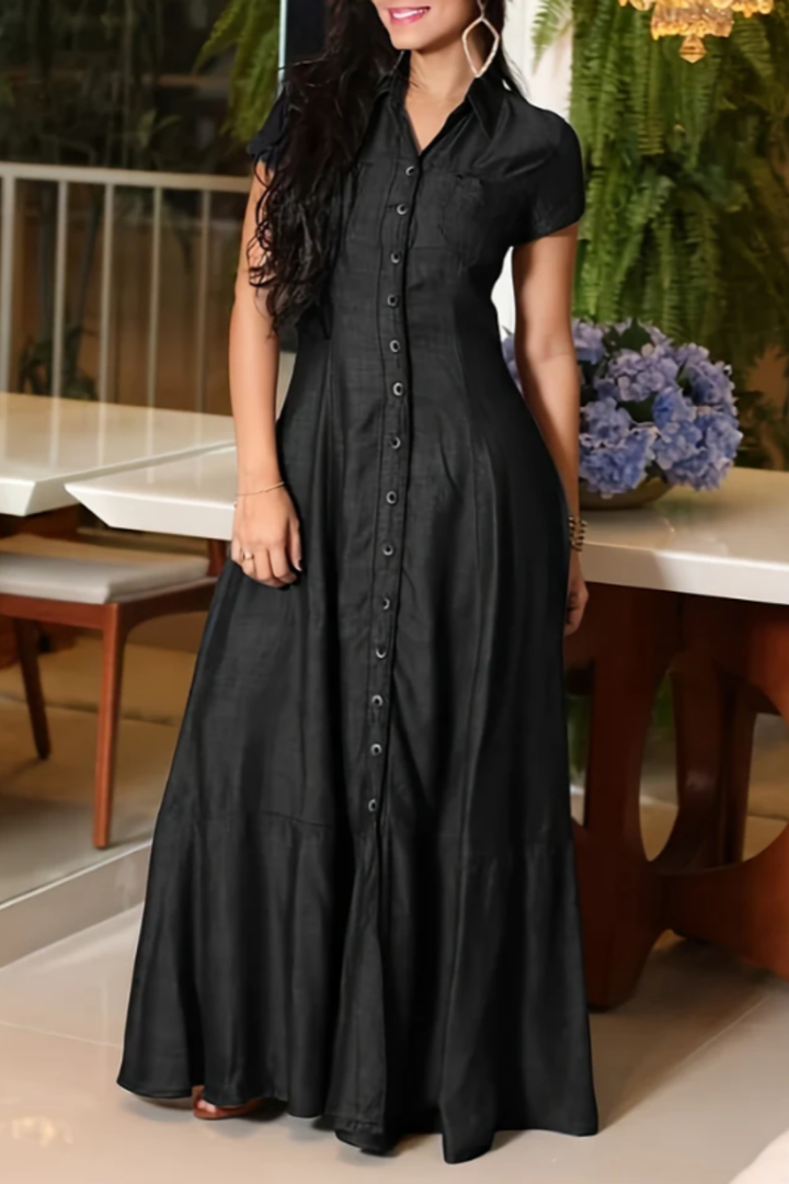 Eliza – Long Denim Dress