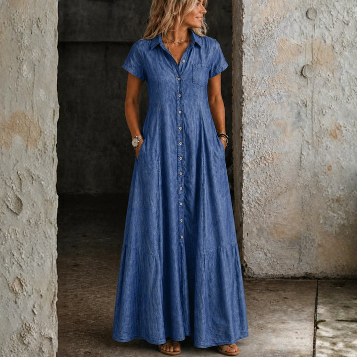 Eliza – Long Denim Dress