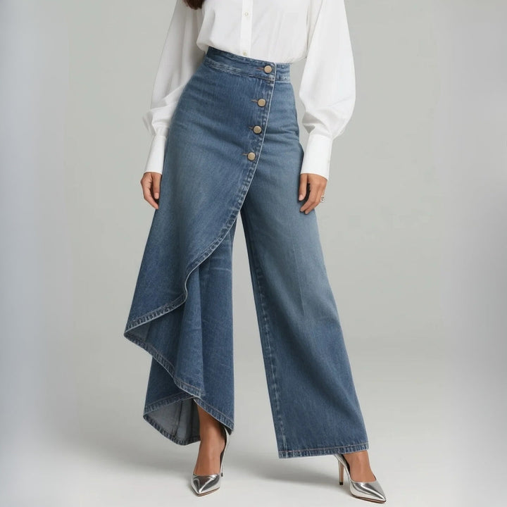 Amelia – Wrap Denim Pants