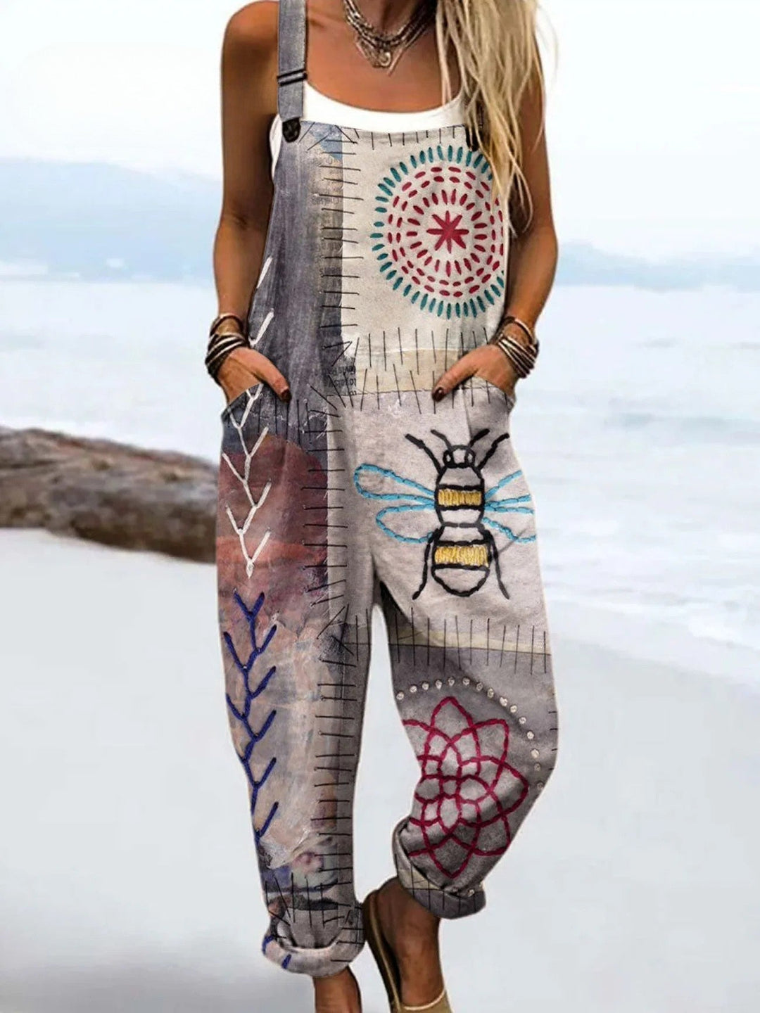 Willa | Cotton Print Overalls