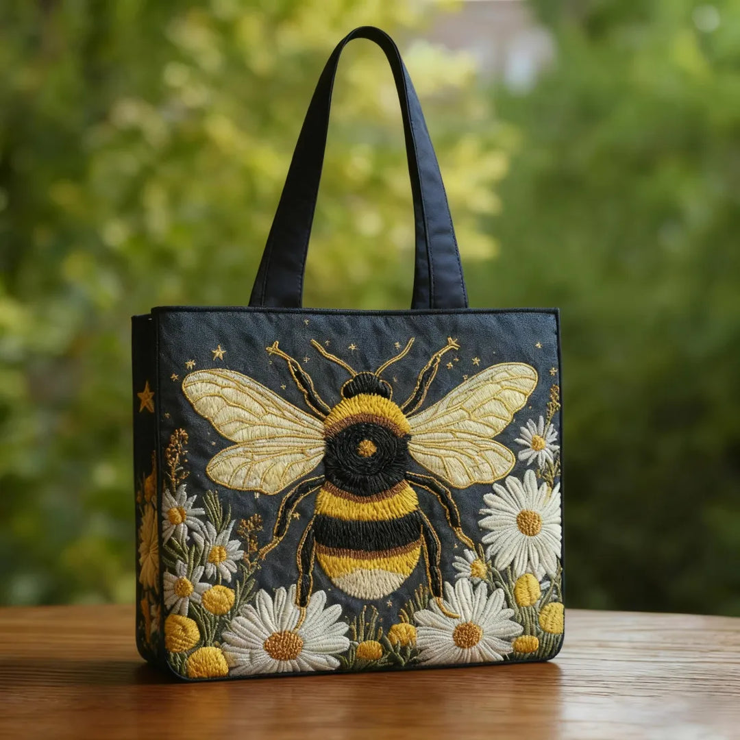 Handmade Bag | Bee with Daisies