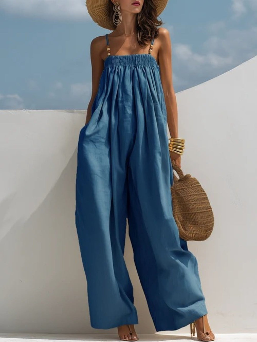 Madison – Denim Wide-Leg Jumpsuit