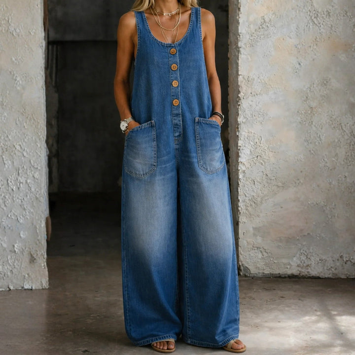Saylor – Vintage Washed Denim Overalls