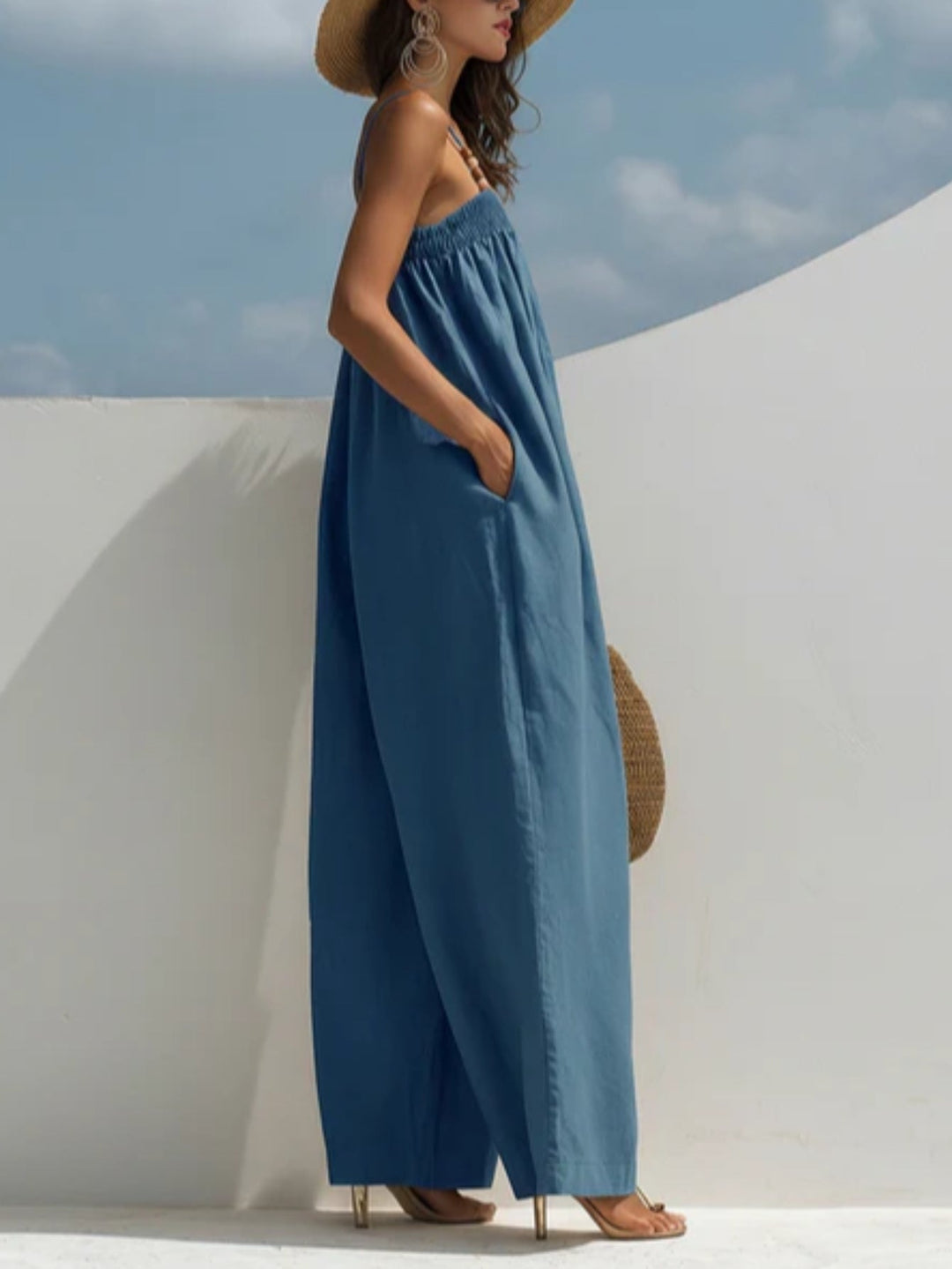 Madison – Denim Wide-Leg Jumpsuit