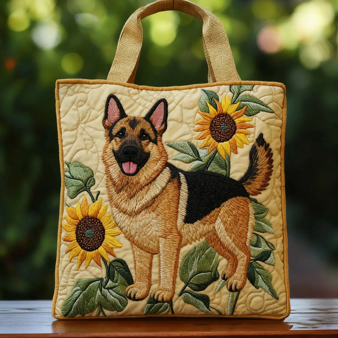 Handmade Bag | Floral German Shepherd