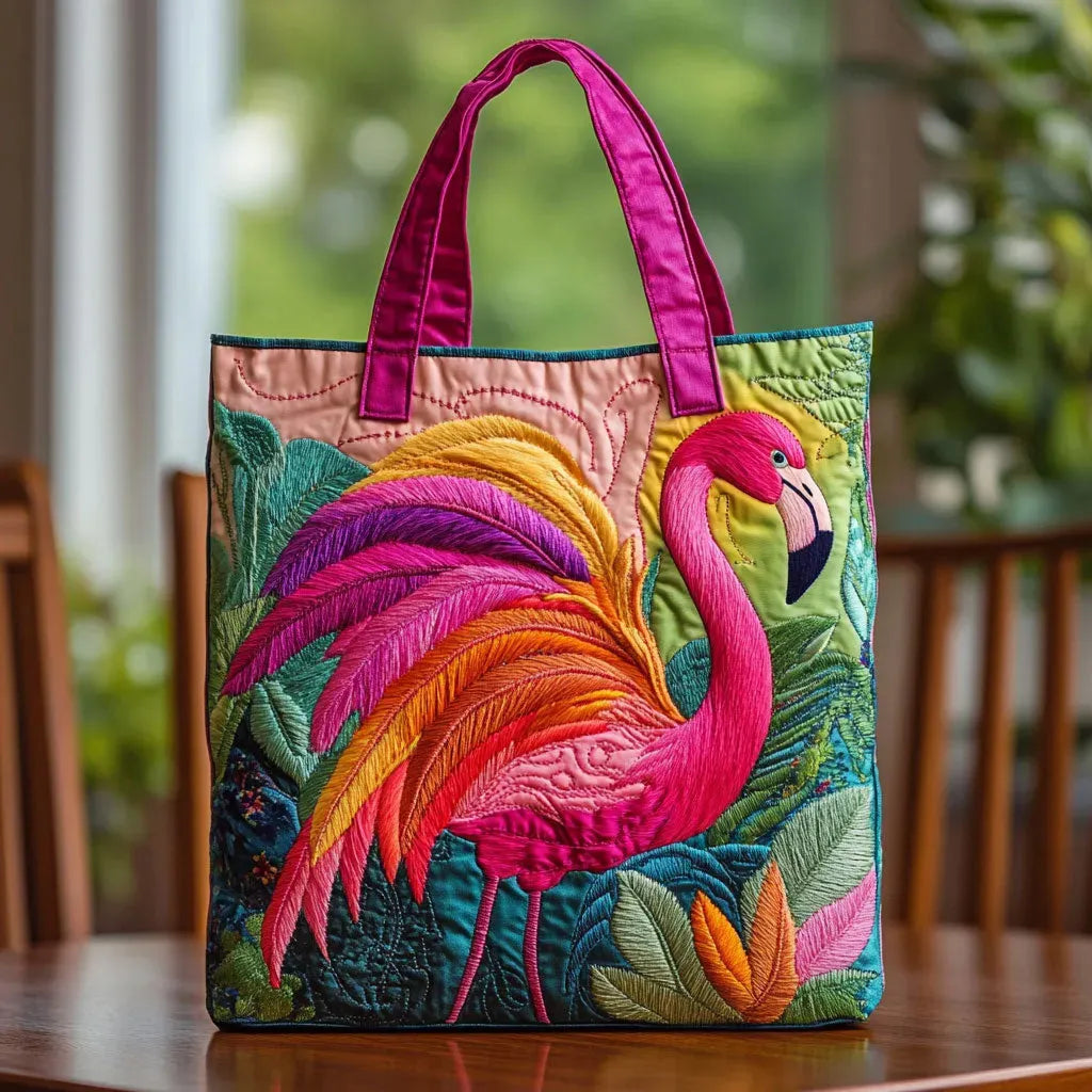 Handmade Bag | Rainbow Flamingo