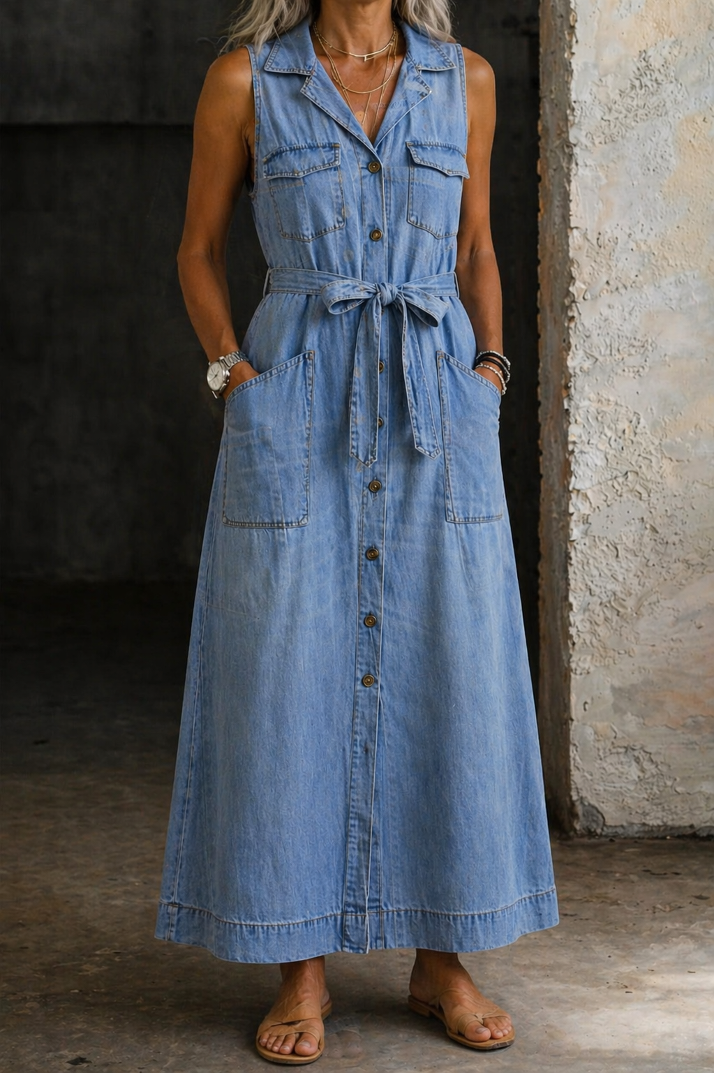 Susan – Classic Denim Dress