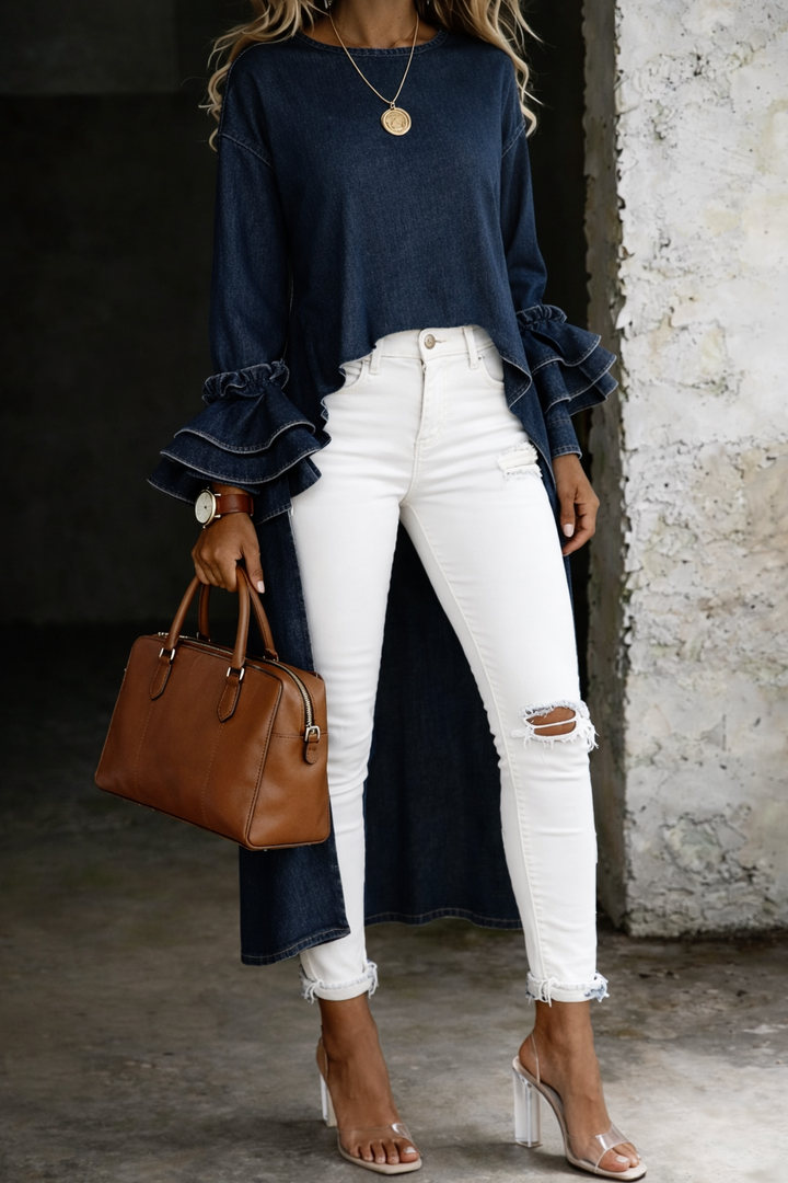 Vanessa – Casual Denim Blouse
