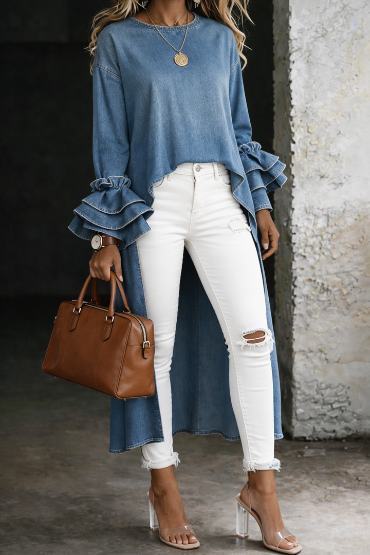 Vanessa – Casual Denim Blouse