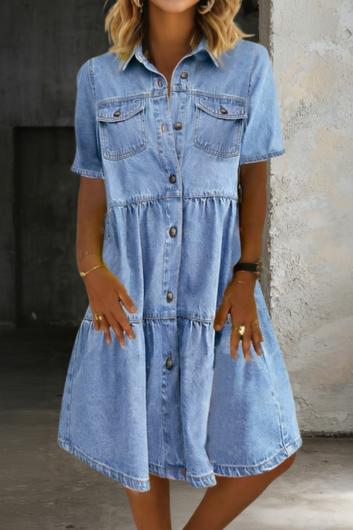 Sophia – Casual Elegant Denim Dress