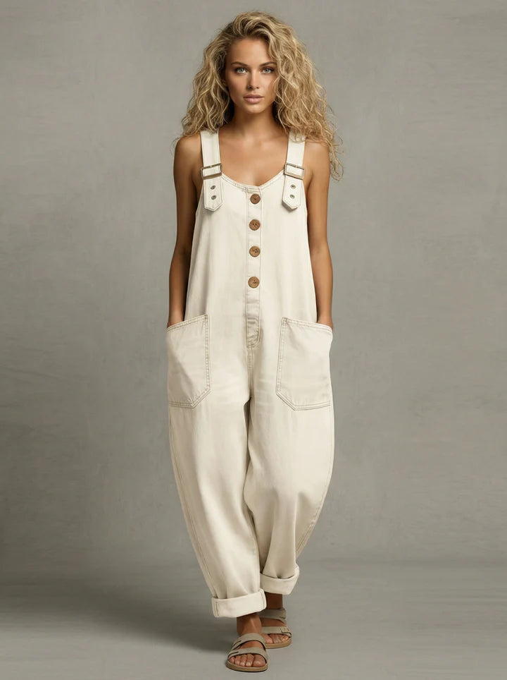 Lejla – Stylish Denim Jumpsuit With Pockets