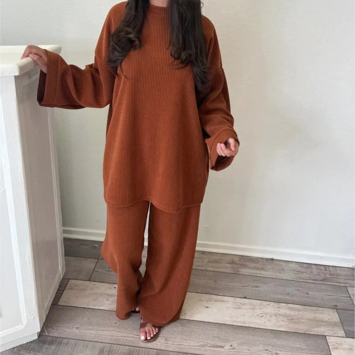 Sharon | Women Two Piece Corduroy Set