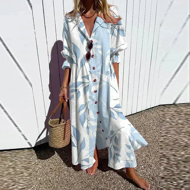 Romy - Boho Puff Sleeve Maxi Dress