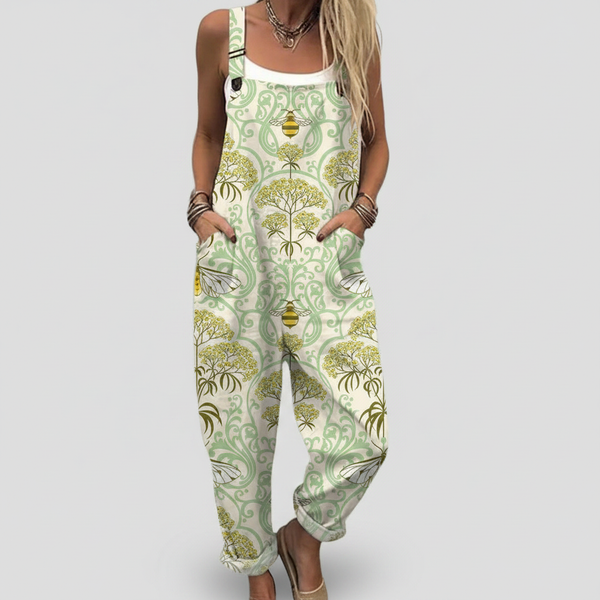 Aurore | Cotton Floral Overalls