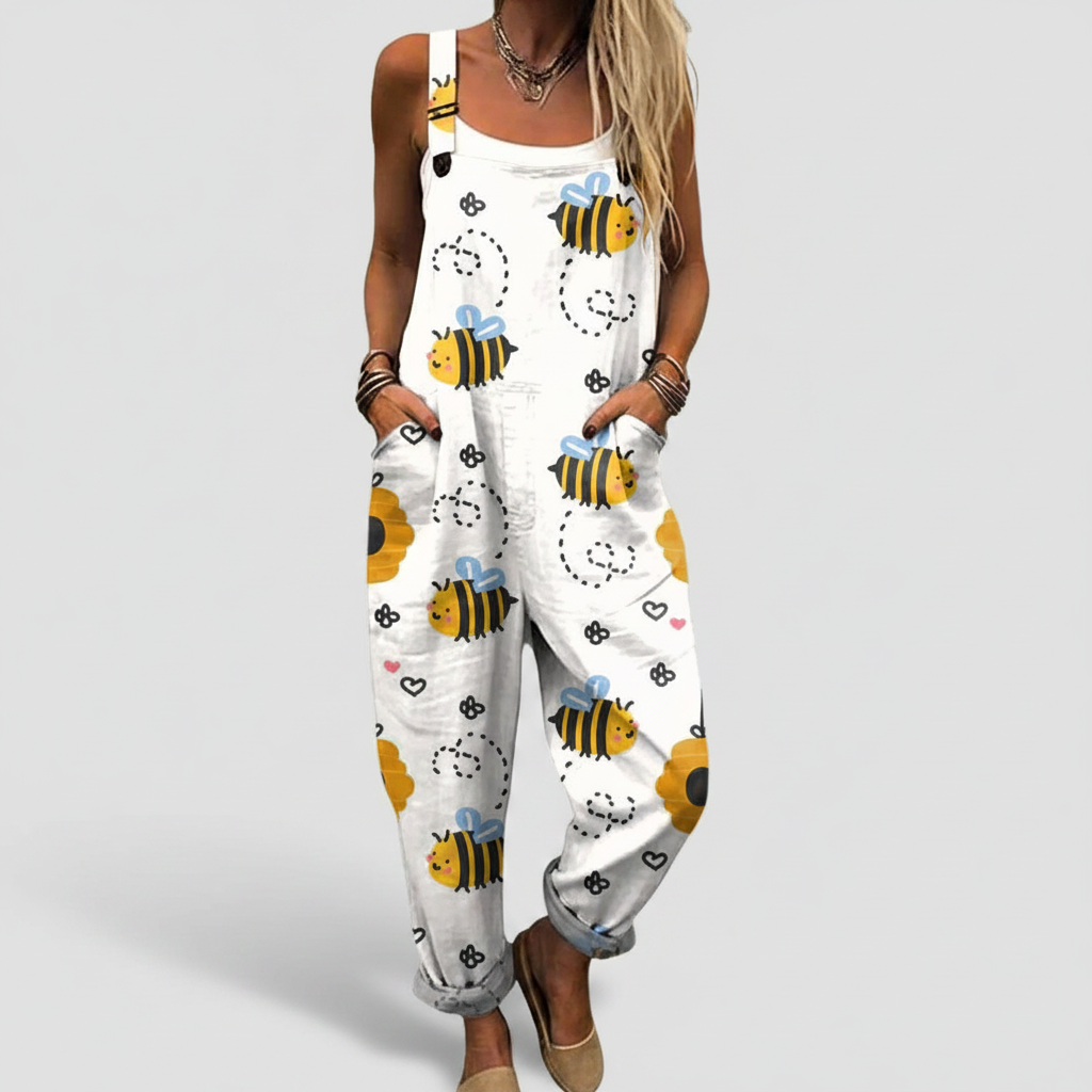 Beatrice | Printed Cotton Overalls
