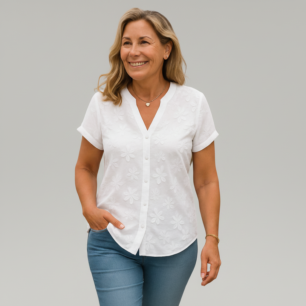 Apolline | Cotton-Linen Comfort Top