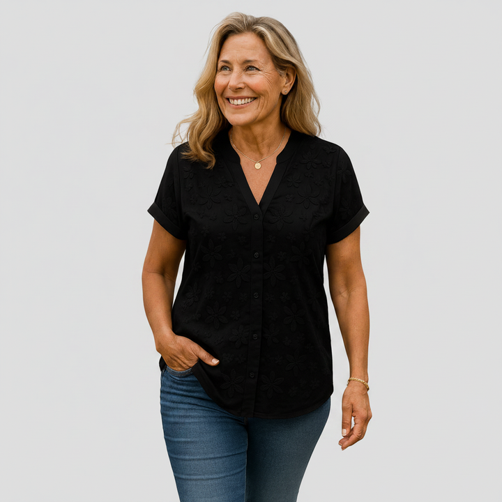 Apolline | Cotton-Linen Comfort Top