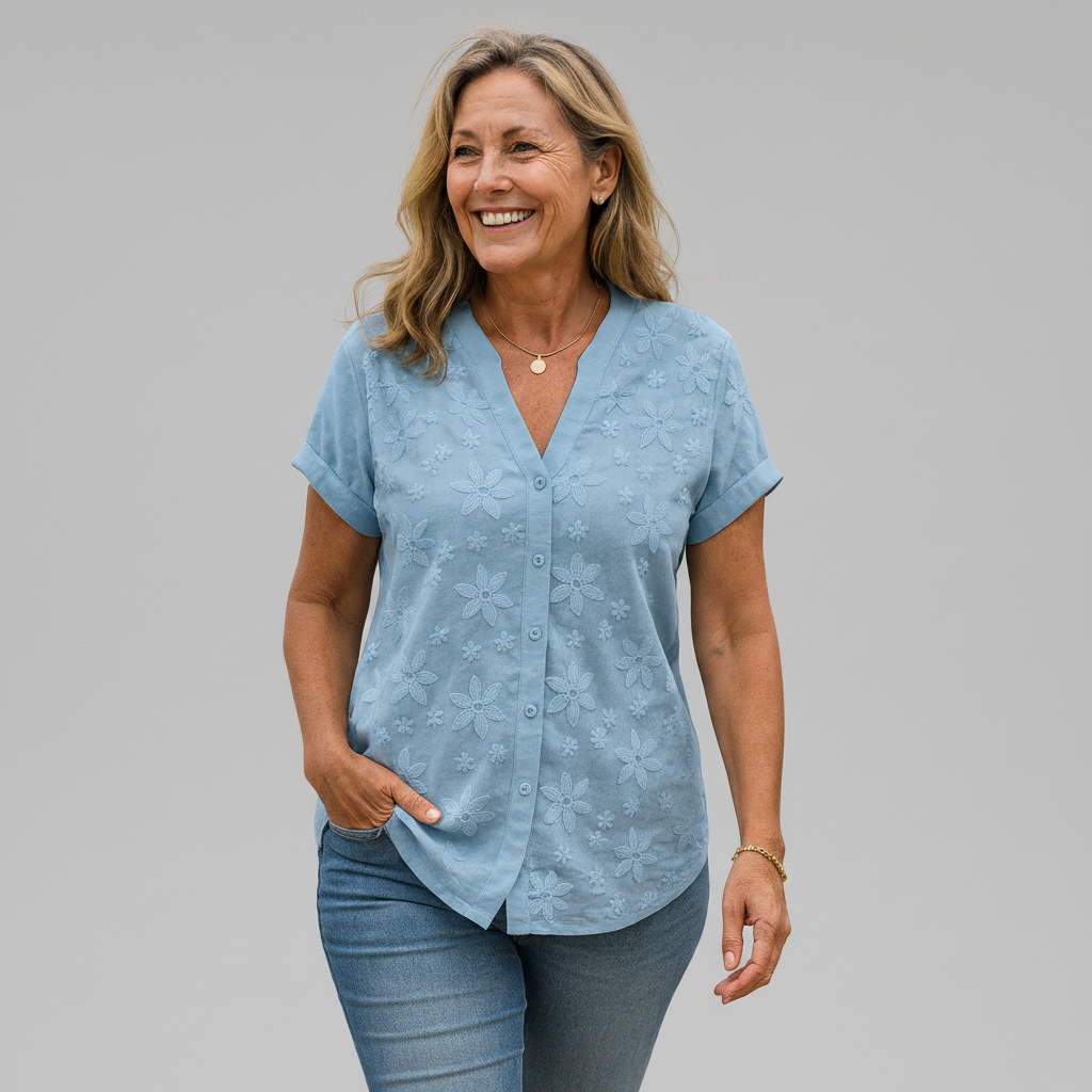 Apolline | Cotton-Linen Comfort Top