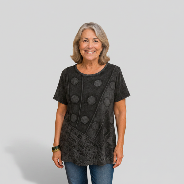 Geneviève | Boho Drape Top