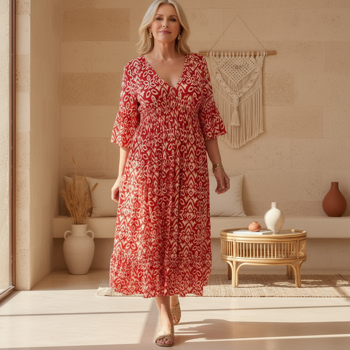Lacey – Boho Printed Dress