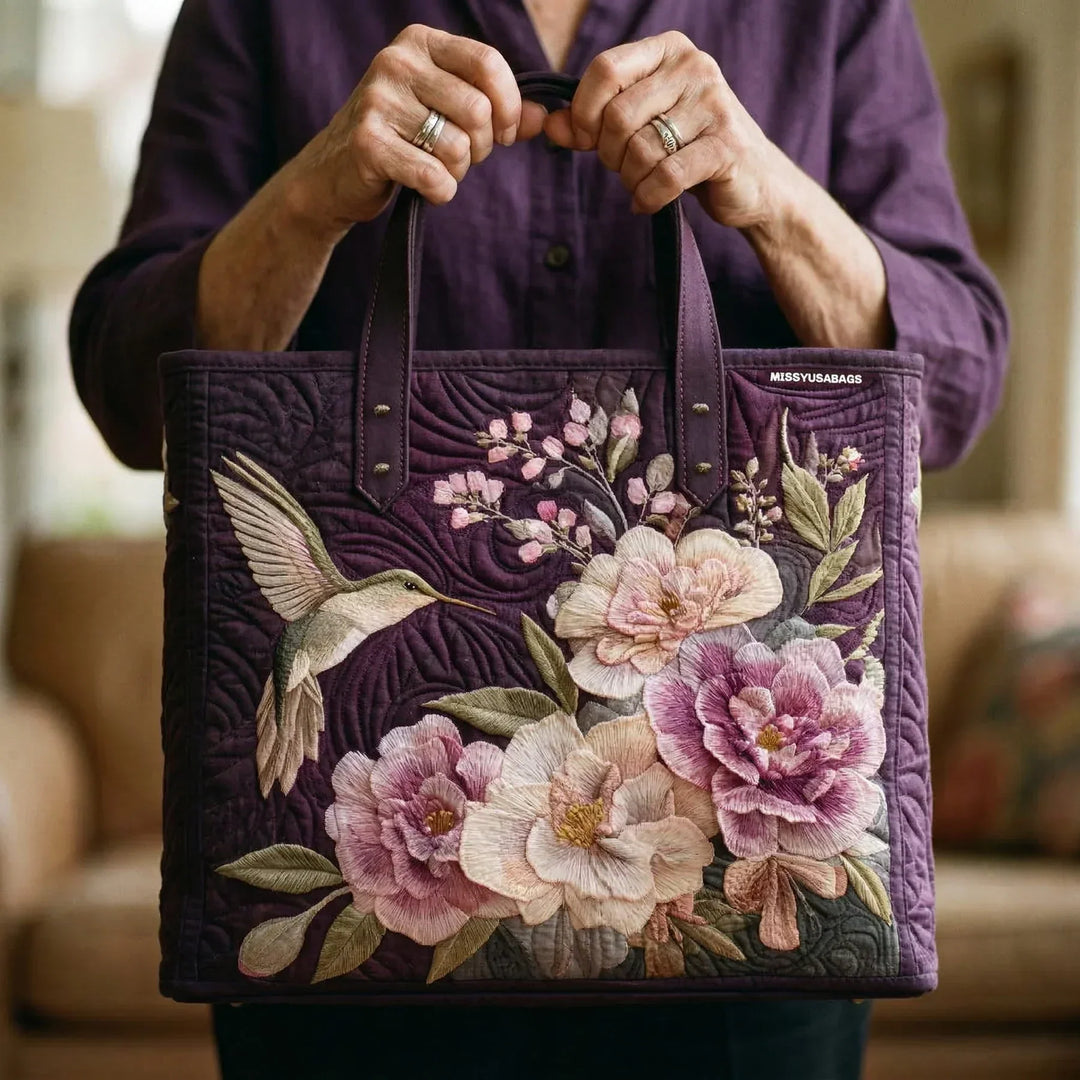 Handmade Bag | Hummingbirds and Orchids