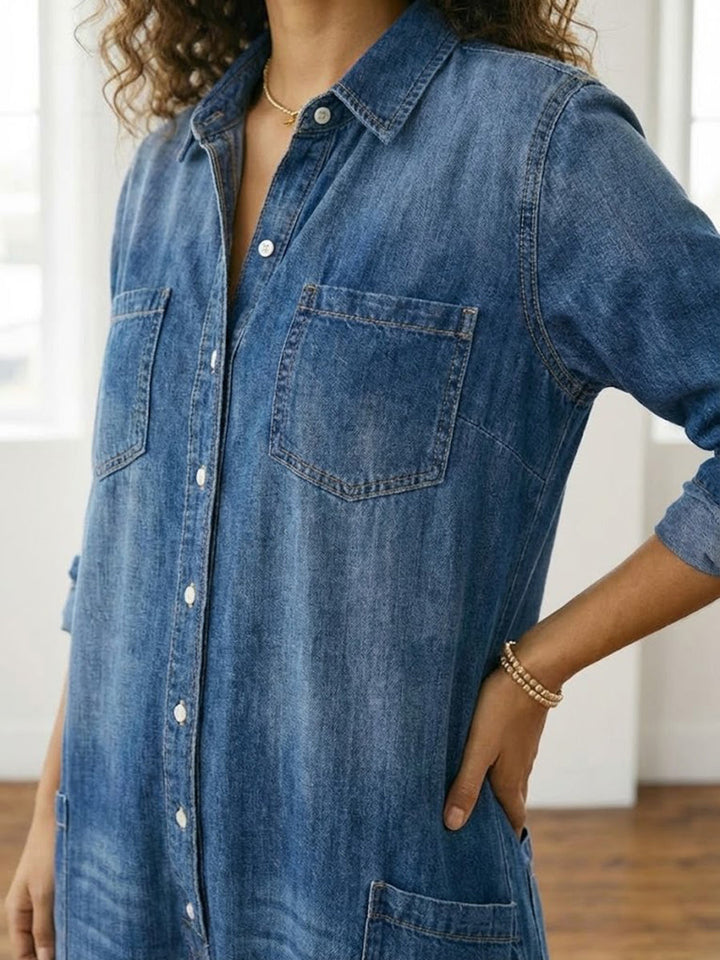 Monica – Denim Cotton Jumpsuit