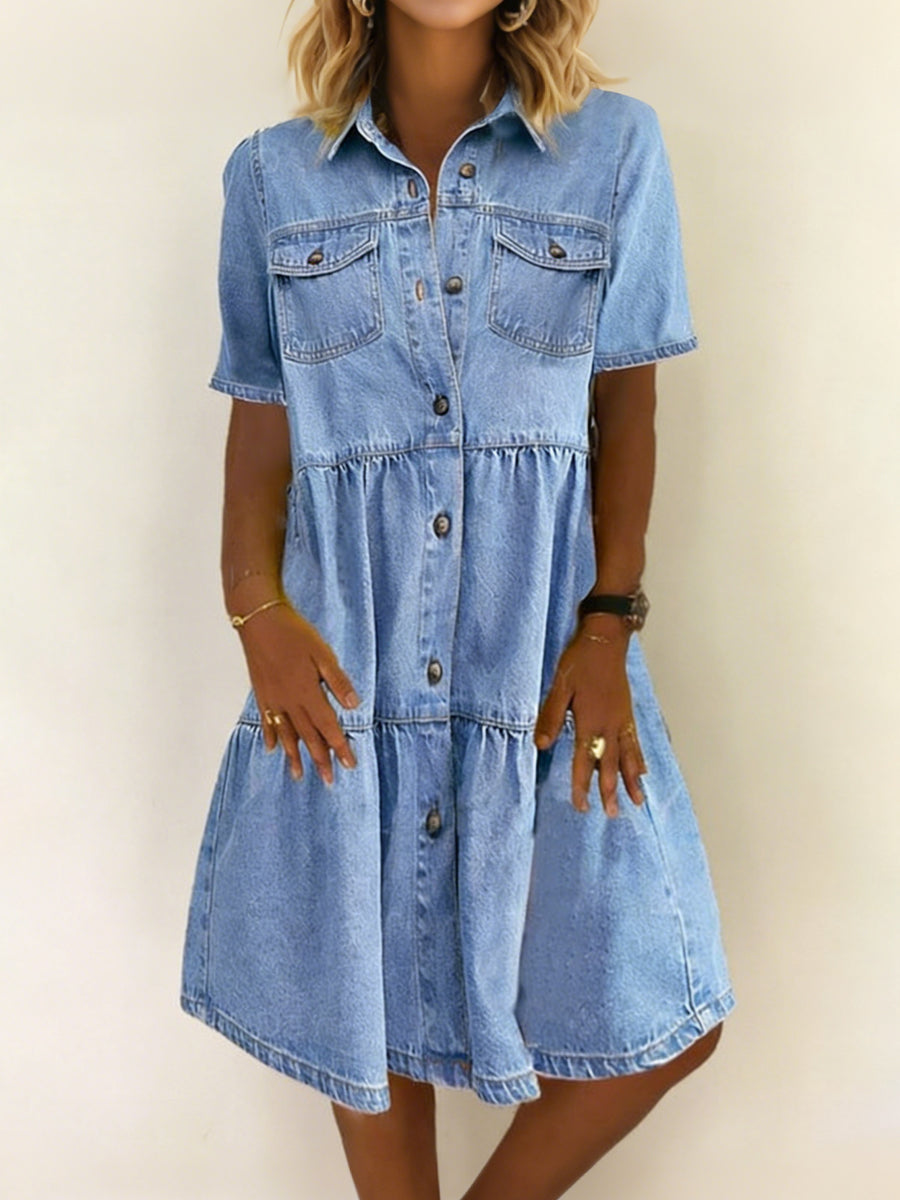 Sophia – Casual Elegant Denim Dress