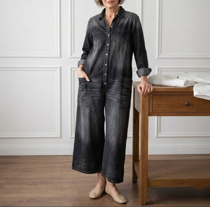 Monica – Denim Cotton Jumpsuit